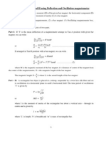 21 Deflection Magnetometer