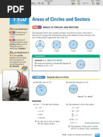 ML Geometry 11-5 Areas of Circles and Sectors