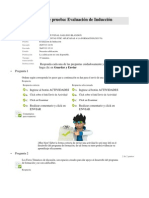 Evaluación de Inducción Curso Herramientas NTIC Aplicadas A La Formación