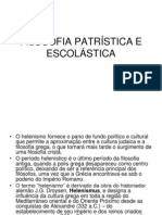 Filosofia Patristica, Escolastica e Moderna