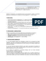 Directiva para Reconocimiento de Depósitos No Identificados