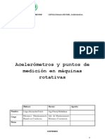 Acelerómetros y Puntos de Medición en Máquinas Rotativas