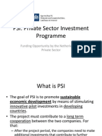 PSI: Private Sector Investment Programme: Funding Opportunity by The Netherlands For Private Sector