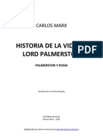 Historia de La Vida de Lord Palmerston - Karl Marx