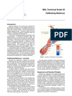 Calibration of Balances