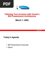 Tailoring Your Invoices With Oracle's Bill Presentment Architecture