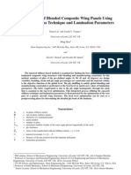 Optimization of Blended Composite Wing Panels Using Smeared Stiffness Technique and Lamination Parameters 