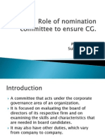 Role of Nomination Committee