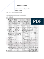 Ejercicios de Ecuaciones Diferenciales