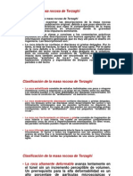 Clasificación de La Masa Rocosa de Terzaghi