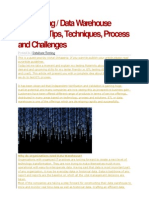 ETL Testing / Data Warehouse Testing - Tips, Techniques, Process and Challenges