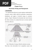 Chapter Seven Electricity Pricing and Management