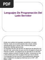 Lenguajes de Programación Del Lado Servidor