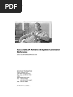 Cisco IOS XR Advanced System Command Reference