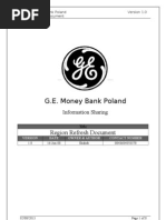 G.E. Money Bank Poland: Region Refresh Document