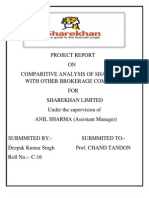 Project On Comparison Between Different Broking Firms