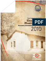 Elecciones Municipales - Memoria y Estadisticas Electorales 2010 - Tsje - Portalguarani