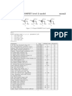 N Channel MOSFET Level 2 Model