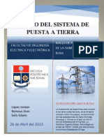 Diseño Del Sistema de Puesta A Tierra SE Santa Rosa