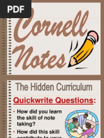 Cornell Notes Student