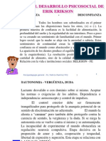 Teoria Del Desarrollo Psicosocial de Erik Erikson