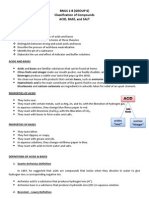 Inorganic Chemistry: Classification of Compounds