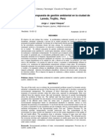 Problemática y Propuesta de Gestión Ambiental en La Ciudad de Laredo, Trujillo, Perú