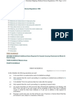 Merchant Shipping (Medical Stores) Regulations 1996 - First Schedule