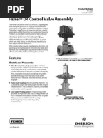 Fisherr D4 Control Valve Assembly