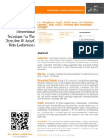 A Simplified Method of Three Dimensional Technique For The Detection of AmpC Beta-Lactamases