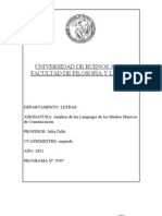 Analisis de Los Lenguajes de Los Medios Masivos de Comunicacion A