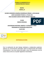 Trabajo Colaborativo 2 Administración Publica UNAD