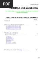 Historia Del Algebra