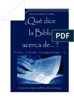 Qué Dice La Biblia Acerca De...