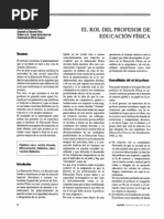 El Rol Del Docente de Educación Física