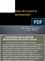 Generator de Curent Al Aeronavelor