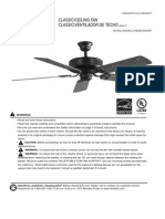 Harbor Breeze Ceiling Fan Manual Model BDB52WW5P