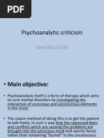 Psychoanalytic Criticism (20111205)