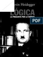 Heidegger Martin Logica La Pregunta Por La Verdad