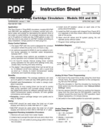 Instruction Sheet: Plumb N' Plug Cartridge Circulators - Models 003 and 006