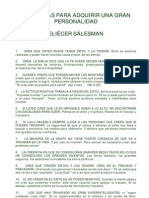 70 RECETAS PARA ADQUIRIR UNA GRAN PERSONALIDAD Eliécer Sálesman