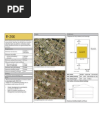 Required Lot Size, Setback, and Coverage: R-200 Typical Buildout Plan Pattern and Form