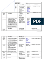 Geometry Ch.1 Unit Plan