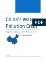 China's Water Pollution Crisis - Diagnosis and Comparitive Policy Analysis by Lucas Blaustein 