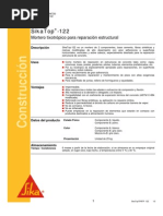 Sikatop 122 Mortero para Reparacion Estructural