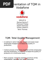 Implementation of TQM in Vodafone