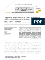 The Effect of Sensory Activities On Correct Responding For Children With Autism