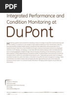 Integrated Performance and Condition Monitoring At: Dupont