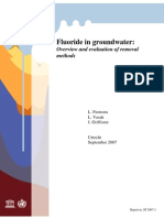 Fluoride in Groundwater Overview and Evaluation of Removal Methods