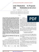 Selective Harmonic Elimination by Programmable Pulse Width Modulation in Inverters